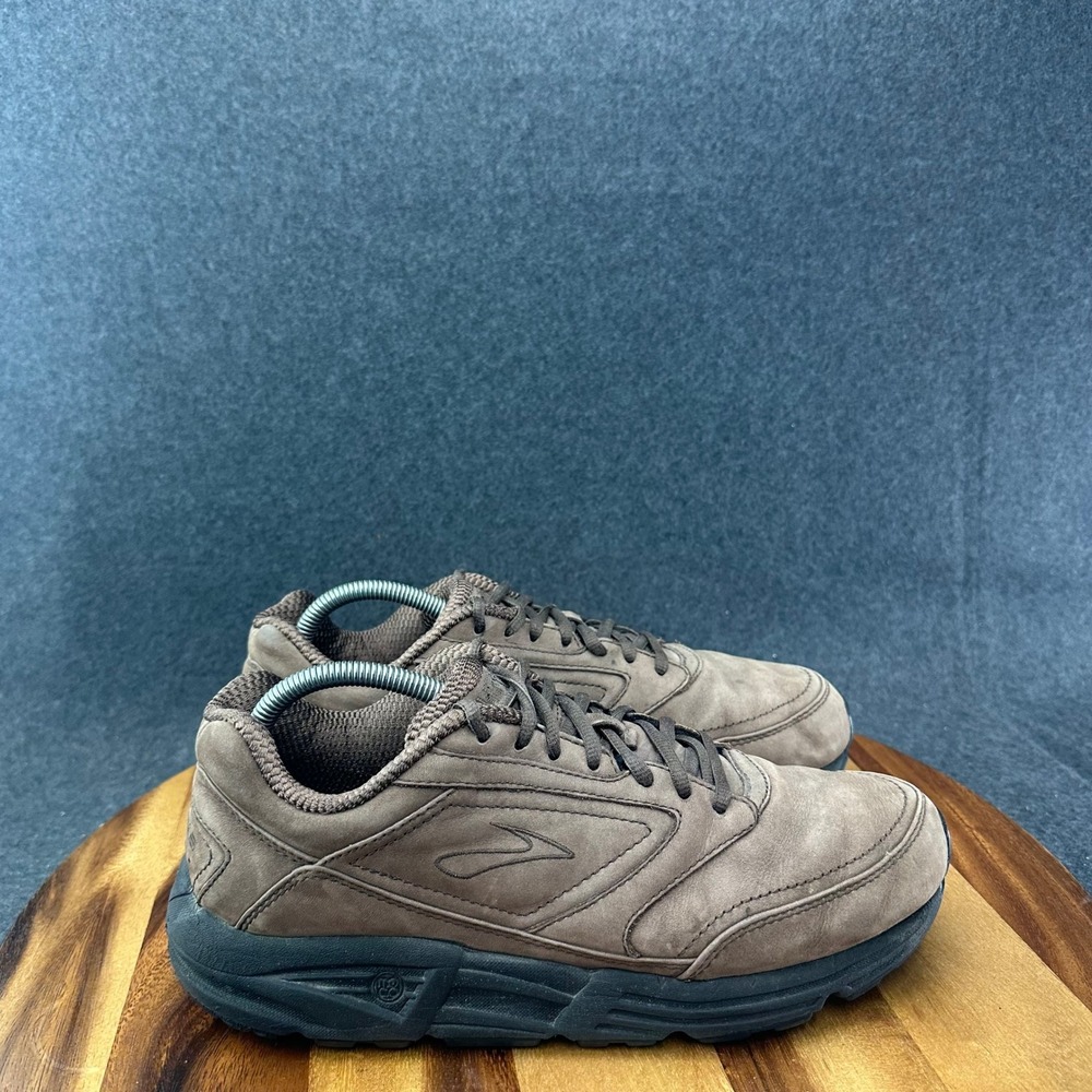 Brooks Addiction Walker Men's Size 9.5D Brown Suede Walking Shoes 1100391D221